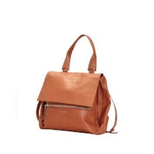 Givenchy Pandora Large Brown Leather Shoulder Bag